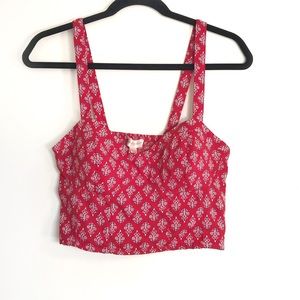 Band of Gypsies floral print bustier crop top